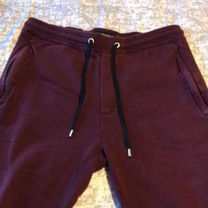 American Eagle Red/Burgundy Joggers
